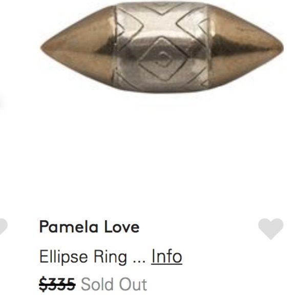 Pamela Love Sterling silver and bronze "ellipse"  ring - Picture 8 of 10